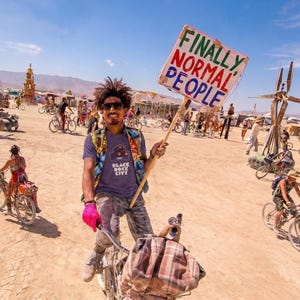 Black Rock City — Free Your Limiting Cognitive Patterns — Burning Man Festival T-Shirt