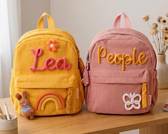 Custom Kids Backpack, Toddler School Bag, Flower Girl Present, Kindergarten Bag