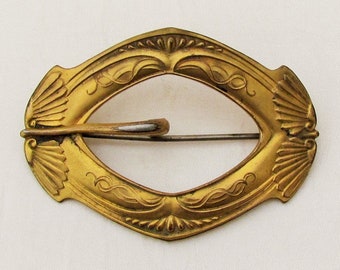 Antique sash pin, c.1900 sash brooch to be worn at waist, Victorian brooch
