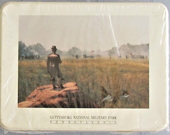 Vintage "Gettysburg National Military Park" puzzle 570 pieces in tin box, never opened