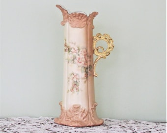 Rudolstadt ewer, tall porcelain pitcher