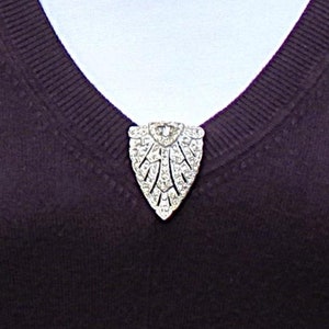 C.1930&#39;s rhinestone dress clip suitable for wedding dress