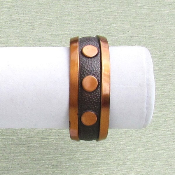 Vintage copper cuff bracelet by "Copper Bell"