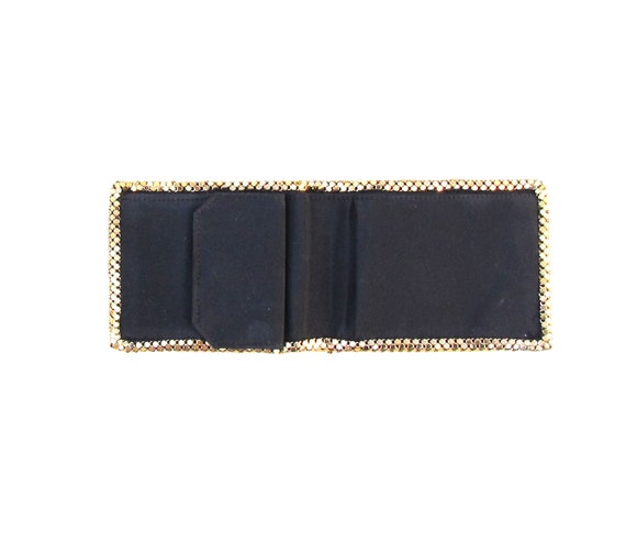 Vintage gold mesh wallet, 1950's evening wallet, … - image 3