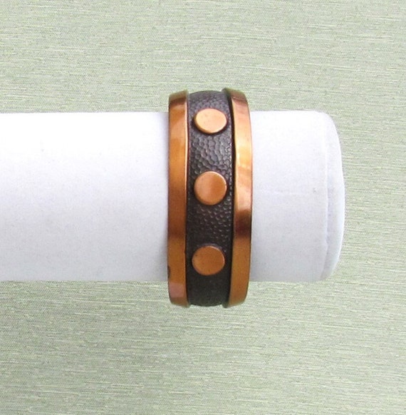 Vintage copper cuff bracelet by "Copper Bell"
