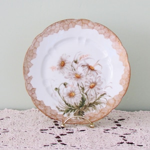 Hand painted Haviland Limoges plate with daisies
