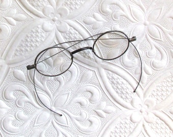 Antique spectacles with steel frames, 1800's eyeglasses