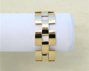 Vintage Napier chunky gold link bracelet