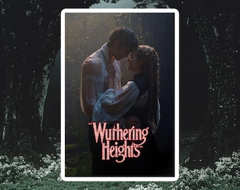 Wuthering Heights Sticker – Emily Brontë Inspired – Gothic Romance – Dark Academia – Literary Laptop Decal