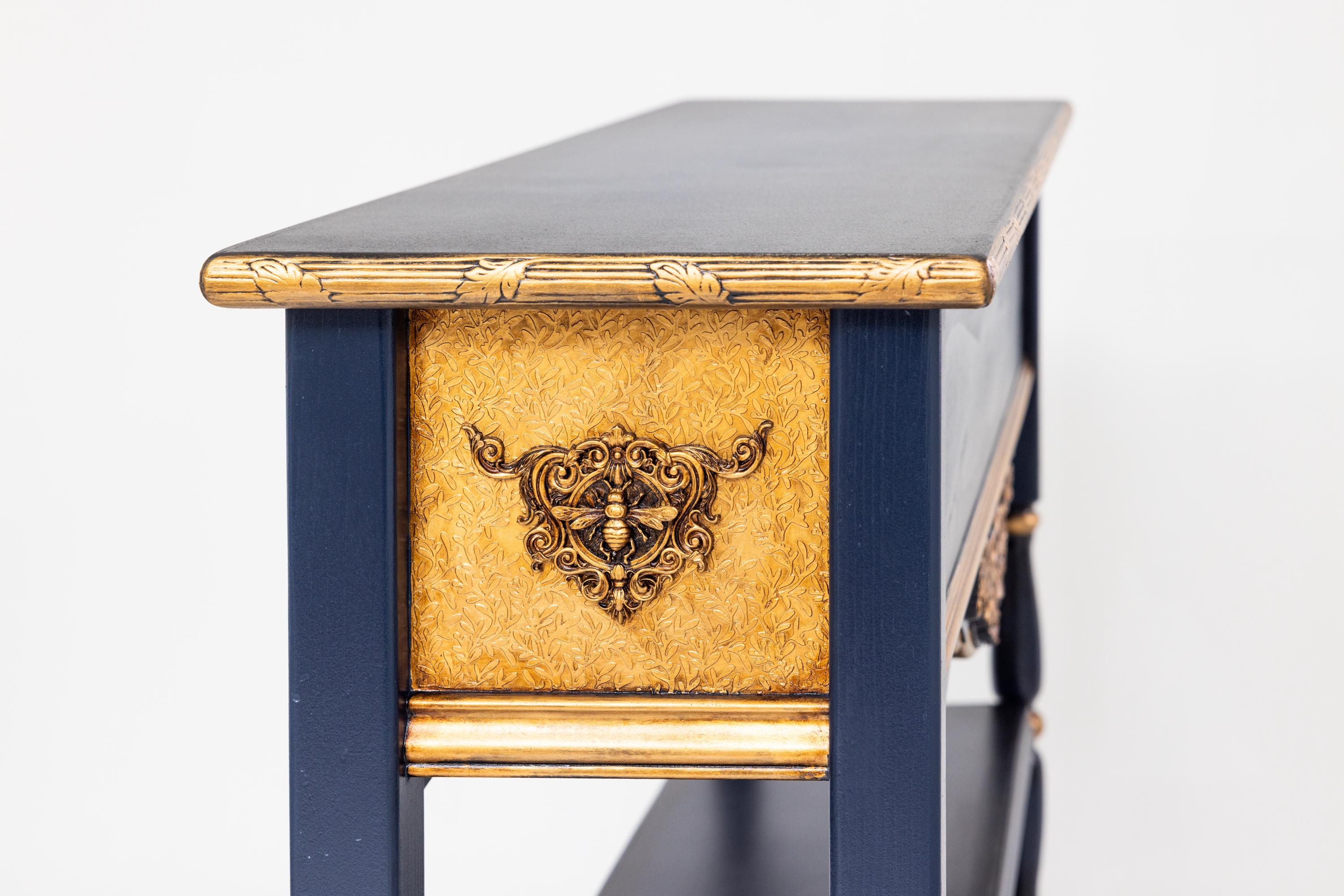 William Morris Inspired Console Table | Hand Painted Botanical Entry ...