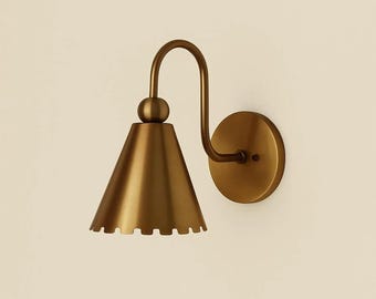 Lampe décorative murale faite main en laiton de style vintage pour la maison et le bureau