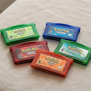Retro Game Cartridge Set of 5 for GBA, Colorful Handheld Game Cards, Classic Style Gaming Collection, Nostalgic Gamer Gift, Vintage Game Set image 5