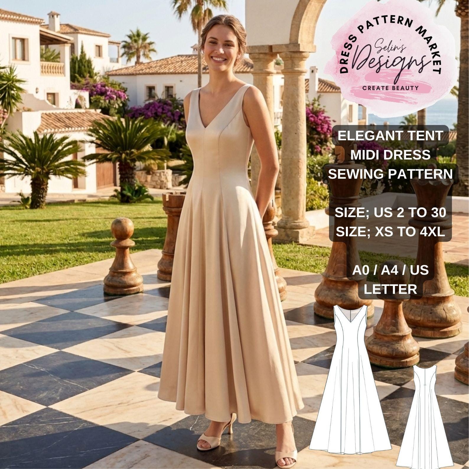 Formal Tent Dress - Etsy