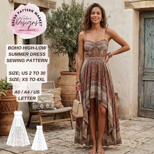 High Low Sundress - Etsy