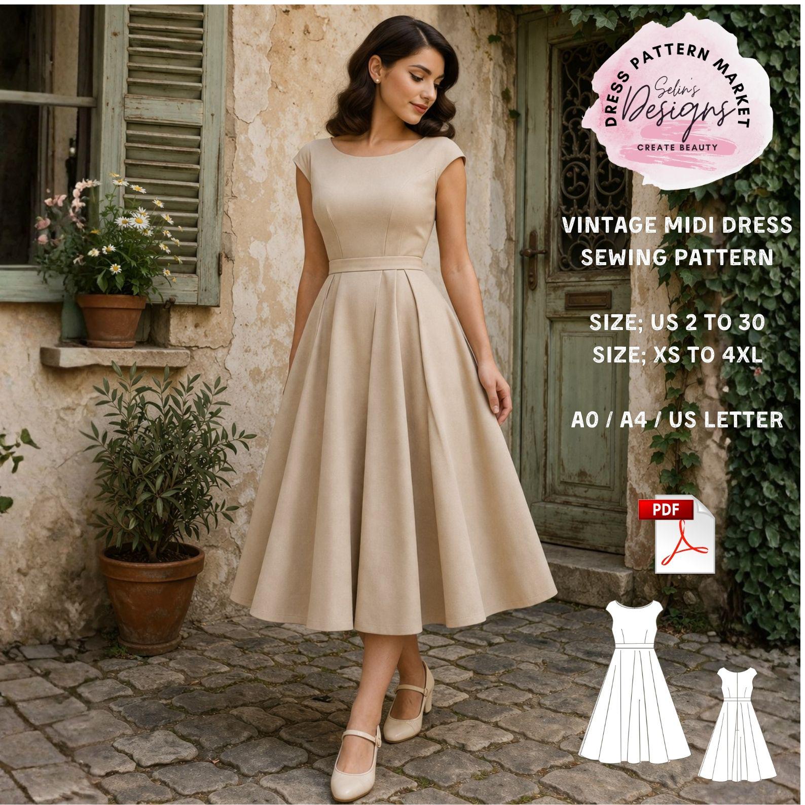 1950's a Line Dress - Etsy 1950's a Line Dress - Etsy