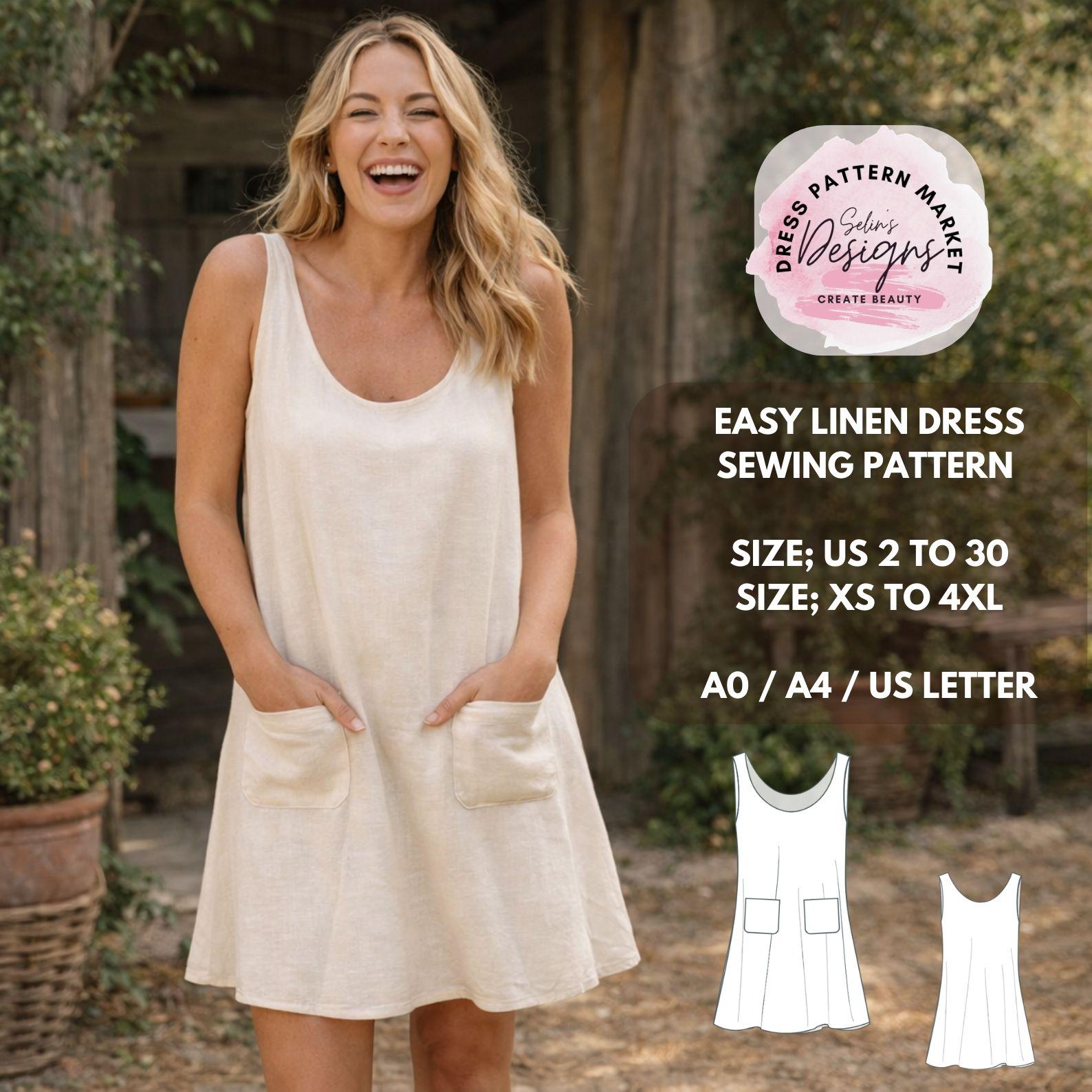 Linen Summer Dress - Etsy