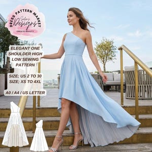 Asymmetrical Chiffon Dress