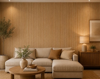 Castor Textured Wallpaper | Warm Taupe Non-Woven Wallpaper | Neutral Wall Covering | Modern Textured Wallpaper | Elegant Beige Brown Decor