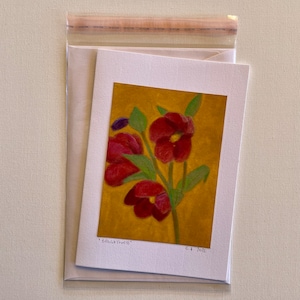 Flower cards with envelopes