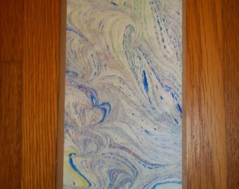 Marbled Traveler's 40 Page Notebook, 4" X 8", unique design