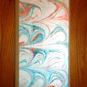 Marbled Traveler&#39;s 40 Page Notebook, 4&quot; X 8&quot;, unique design