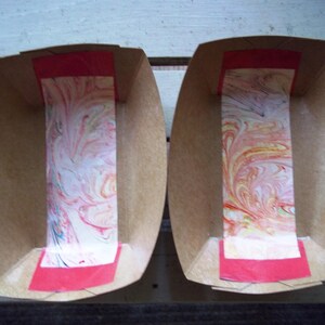 Marbled Paper Tray, 6.5&quot; X 5&quot;, Set of two