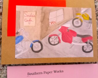 Motorcycle cards or prints, "Must be Good", six 5.5" X 4" cards, 3" X 4.5", 9" X 12" or custom print