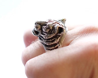 指輪・リング BLENDOFF White Tiger Ring Silver 925 Tiger Ring - The Great Frog