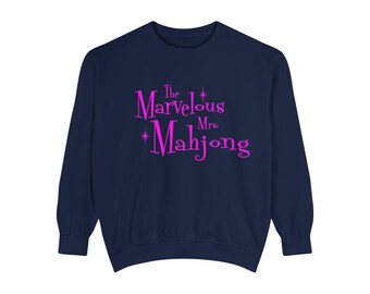 The Marvelous Mrs. Maisel (Mahjong!) Sweatshirt | Pink Retro Script