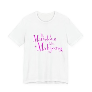The Marvelous Mrs. Maisel (Mahjong!) Tee | Pink Retro Script