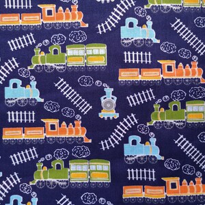 Kids Train Fabric - Home and Nursery Decor