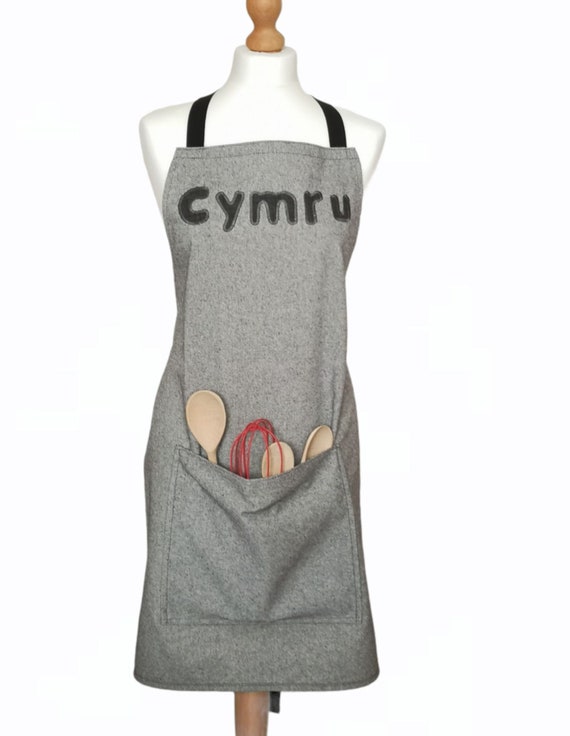 Cymru Apron Cotton Apron Welsh Gift Wales Apron Etsy