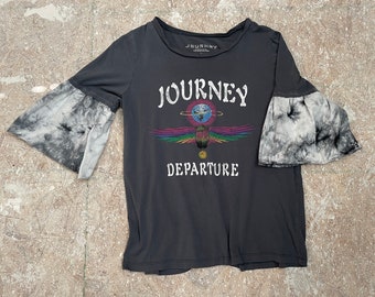 Handmade Vintage Journey Womens ruffled tshirt