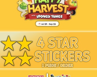 Monopoly_Go Stickers - 4 Stars - New Album - Happy Harvest - All Available