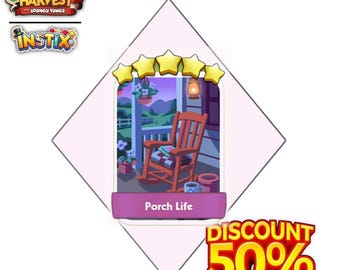Porch Life - Stickers 5 Star - Happy Harvest - Monopoly_Go - New Album  - Fast Sending