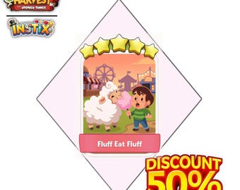 Fluff Eat Fluff - Stickers 5 Star - Happy Harvest - Monopoly_Go - New Album  - Fast Sending
