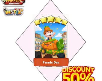 Parade Day - Happy Harvest -  Stickers 5 Star - Monopoly_Go - New Album - Fast Sending
