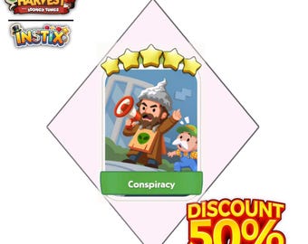 Conspiracy - Stickers 5 Star - Happy Harvest - Monopoly_Go - New Album  - Fast Sending