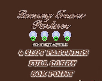 4x Slot - Looney Tunes Partners - Monopoly_Go - Full Carry 80k Point - Mode Rush