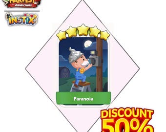 Paranoia - Stickers 5 Star - Happy Harvest - Monopoly_Go - New Album  - Fast Sending