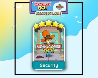 Security - Monopoly_Go 5 Star Sticker NEW Album June