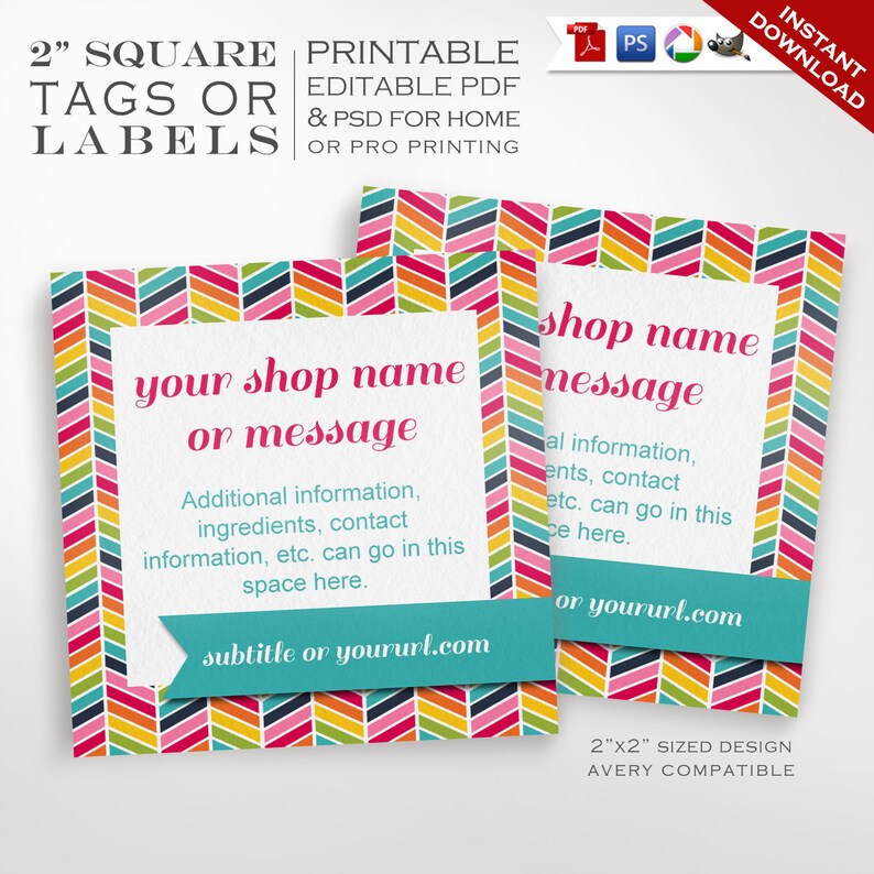 Chevron Label Template Mengu