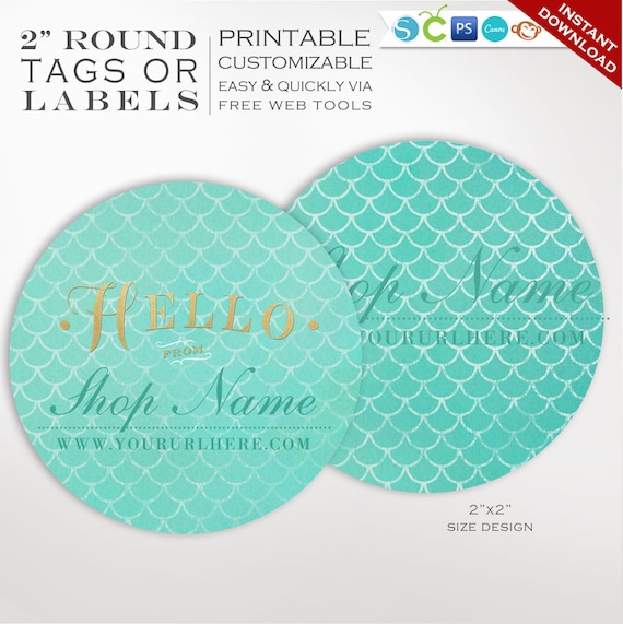 Standard White Matte 2 Circle Labels Circle Labels