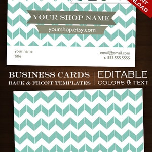 2-Sided Mellow Yellow DIY Template Business Card Set Clean Minimalist Simple Classic Geometric mly Custom Business Card Design Set