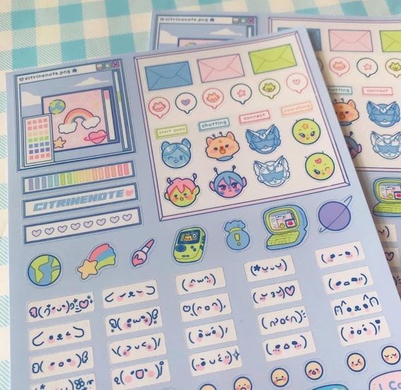100+ Webcore Galaxy Deco Sticker Collection