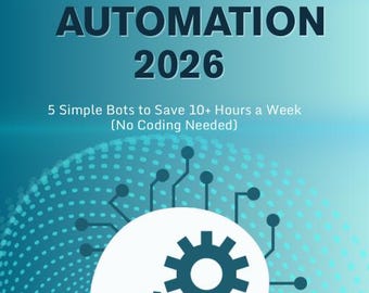 Python Automation Starter Kit | Beginner AI Bots, Scripts (Digital Download)
