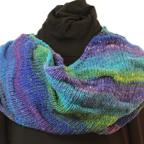 bias knit shawl