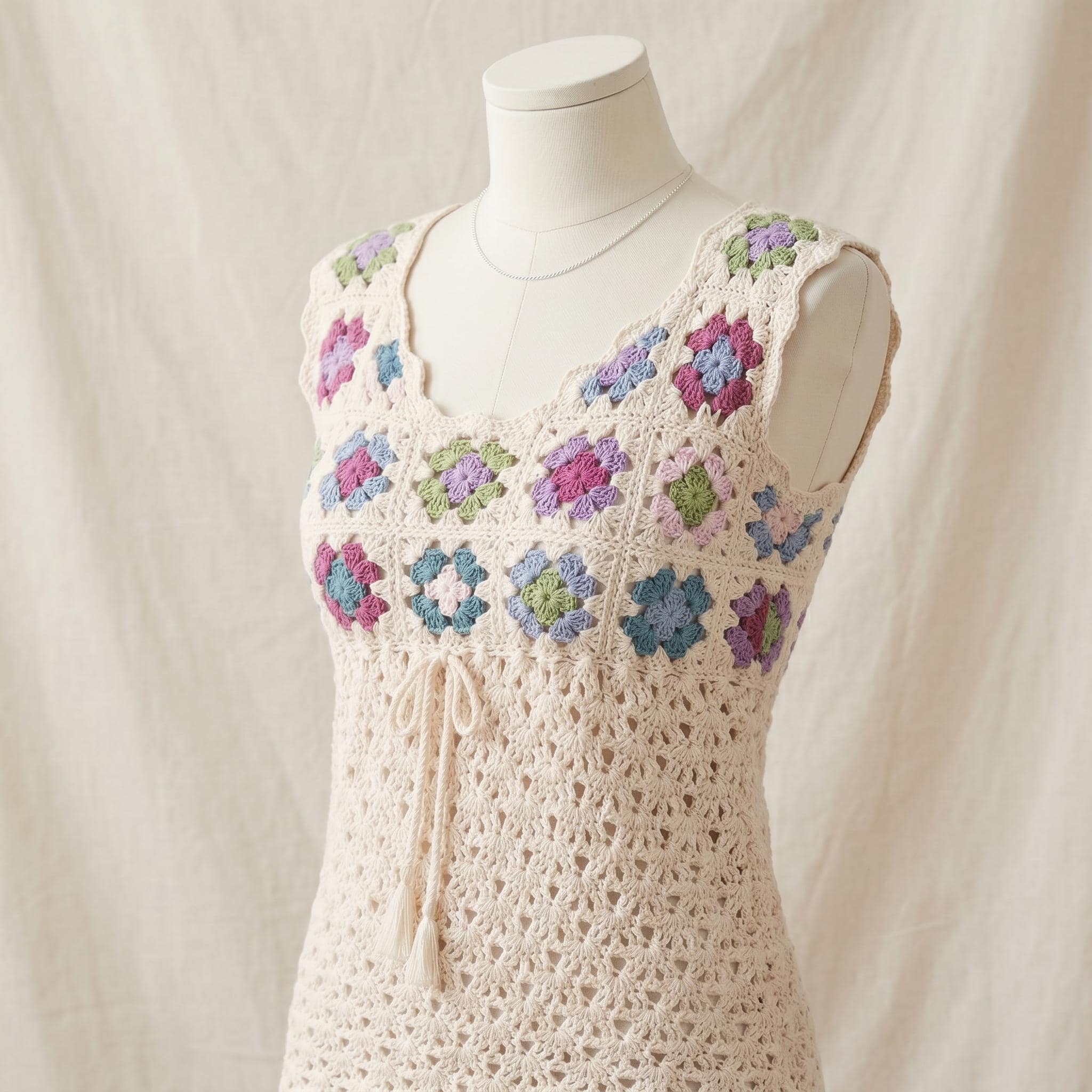 30 Granny Square Vest Crochet Patterns for Retro Layers, Boho Vests, and Handmade Gifts 19 Modern Granny Square Boho Top