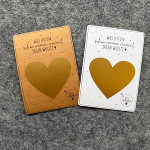 Cartão raspável "Amor com Coração" - Cartão surpresa para revelar | Presente romântico para parceiro(a), namorado(a) ou parceiro(a) | Mãe