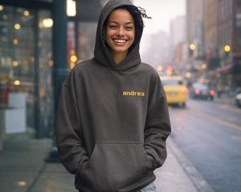 Custom Embroidered Hoodie Personalized Text Patch Style Design